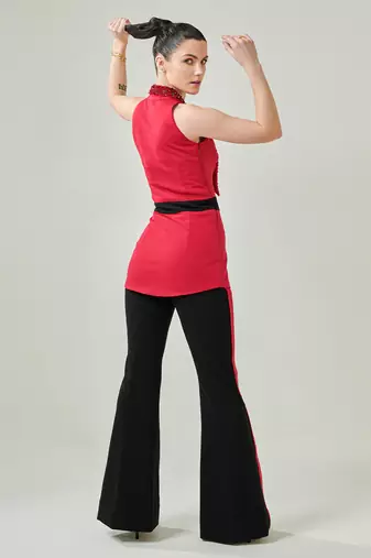 Colour block overlap co ord set