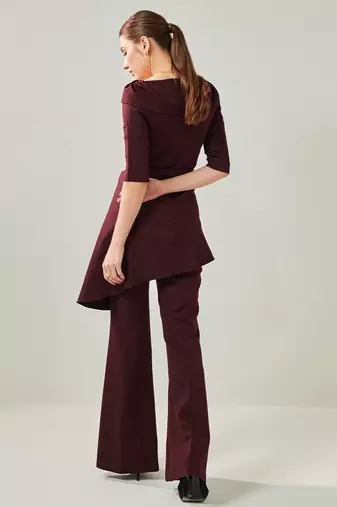 Off shoulder wine co ord set