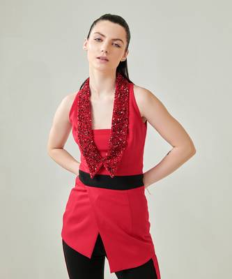 Colour block overlap co ord set 4