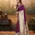 Burgundy silk blend saree with unstitched blouse piece
