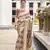 Mauve cotton linen silk blend saree with unstitched cotton linen blouse piece