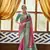 Pink silk blend saree with unstitched blouse piece
