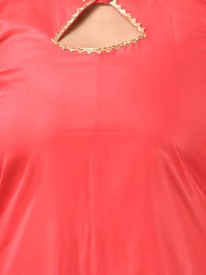 Red rayon suit set with gotta patti work 4