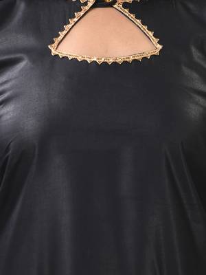 Black rayon suit set with gotta patti work 4