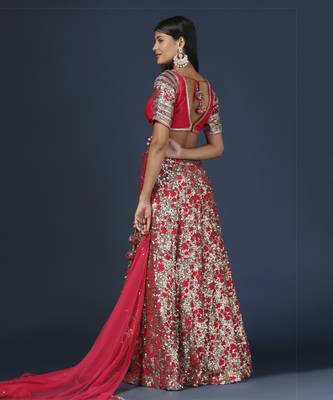 Rani Pink Embellished Lehenga Set 2