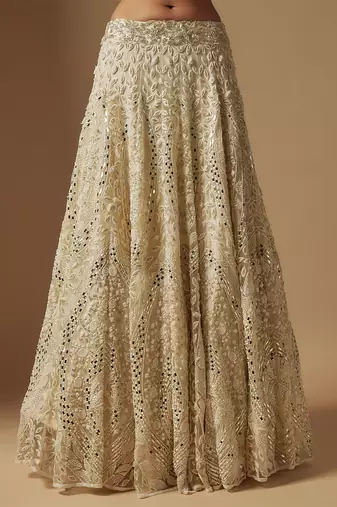 Ambler Full Embroidered lehenga paired with blouse and dupatta