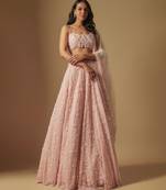 Eke Full Embroidered lehenga paired with blouse and dupatta