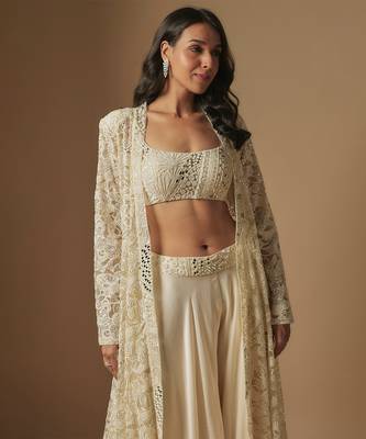 Evoke full embroidered paired w full embroidered and sharara 2