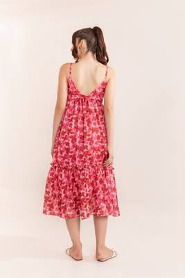 Aurora pink midi dress 2
