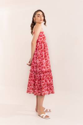Aurora pink midi dress 3