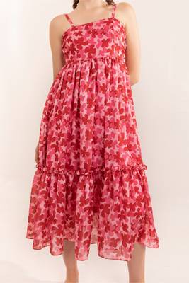 Aurora pink midi dress 4