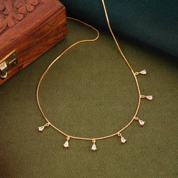 delicate gold plated tringle shaped pendant  for women. 1