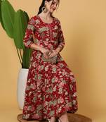 Women Trending Floral Printed Anarkali Kurta