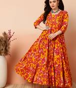 Women Trending Floral Printed Anarkali Kurta