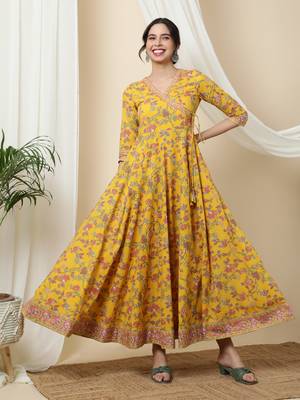 Women Trending Floral Printed Anarkali Kurta 3