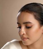 Gold and Red Nose Ring