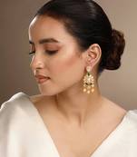 Moissanite polki tanishka polki earrings