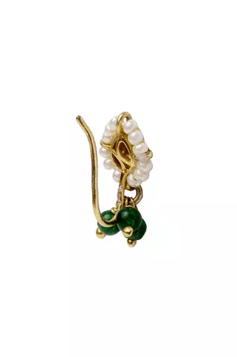 Moissanite polki dhara green nath