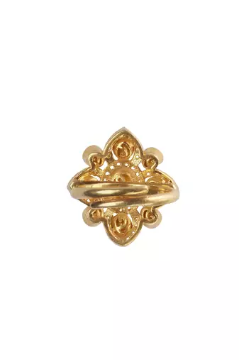 Moissanite polki meghna polki ring
