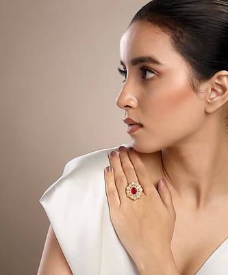 Moissanite polki shifa polki ring 1