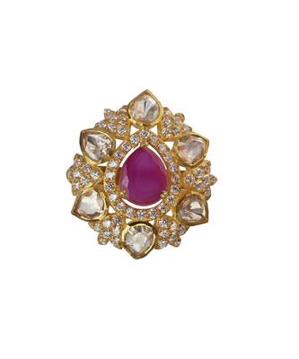Moissanite polki shifa polki ring 2
