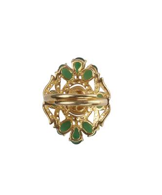 Moissanite polki radiant polki ring 3
