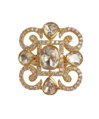 Moissanite polki luminous polki ring 2