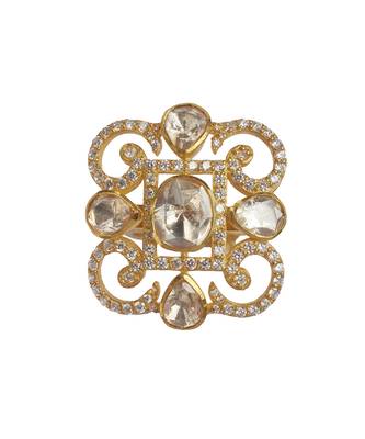 Moissanite polki luminous polki ring 4