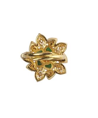 Moissanite polki stellar polki ring 3