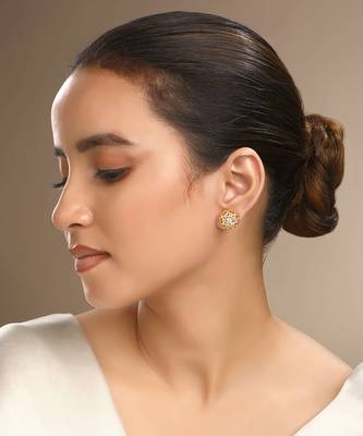 Cubic zirconia love studs 1