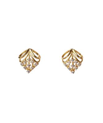 Cubic zirconia daffodil earrings 3