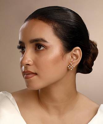 Cubic zirconia pushan earrings 1