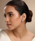 Cubic zirconia sunset studs