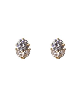 Cubic zirconia sunset studs 2