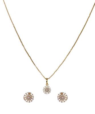 Cubic zirconia vasuki pendant set 2