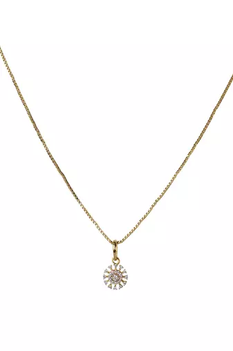 Cubic zirconia vasuki pendant set