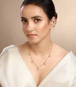 Cubic zirconia flower necklace