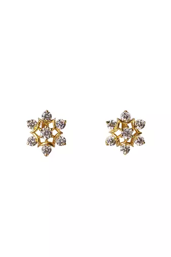 Cubic zirconia star studs