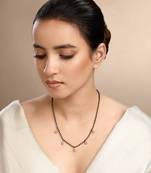 Cubic zirconia raindrop mangalsutra