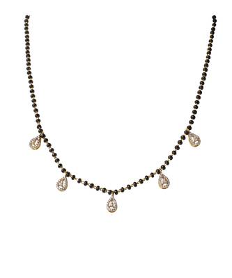 Cubic zirconia raindrop mangalsutra 2