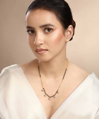 Cubic zirconia lavender mangalsutra 1