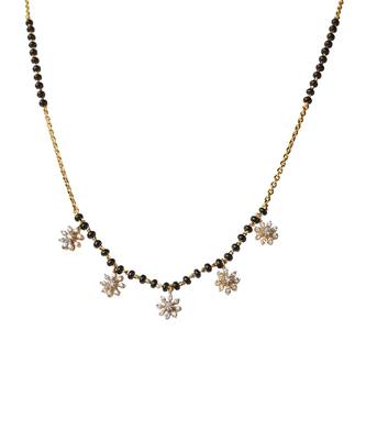 Cubic zirconia lavender mangalsutra 2