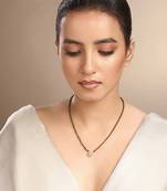 Cubic zirconia chakra mangalsutra