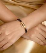 Cubic zirconia flower hand mangalsutra