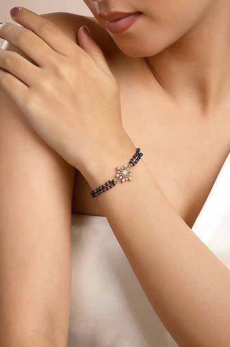 Cubic zirconia ayraa hand mangalsutra