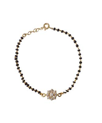 Cubic zirconia floral hand mangalsutra 2