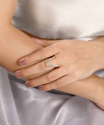 Cubic zirconia padmini vanki ring 1