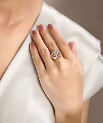 Cubic zirconia om ring 1