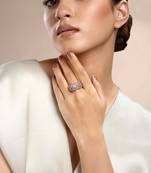 Cubic zirconia valentine ring