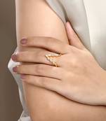 Cubic zirconia vanki ring